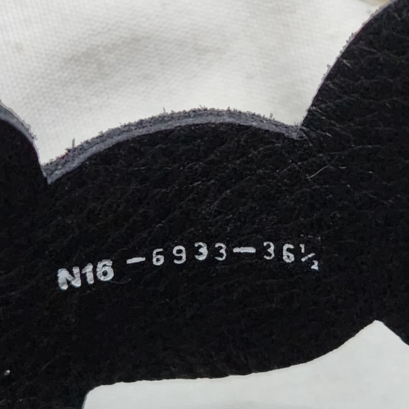 Pedro Garcia Black Suede Scalloped Dyane Wedge Sandals  36.5 - Picture 3 of 7